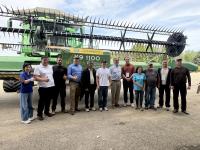 International farm leaders visit Beaver Dam to learn about Wisconsin soybean technology