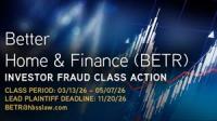 BETR INVESTOR DEADLINE: Better Home & Finance Holding Company Investors with Substantial Losses Have Opportunity to Lead Shareholder Class Action Lawsuit - HBSS