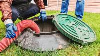 Home inspector spots extra-green patch of grass over septic tank, and dye test confirms failure in 15 minutes