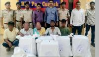 ₹57.96 lakh worth of cannabis seized at Kataka while being transported to Mumbai by train; five arrested