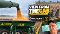 View From the Cab: Racing the rain near Friend, Nebraska