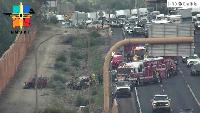 Crash leaves 3 hospitalized on eastbound I-40 in Albuquerque
