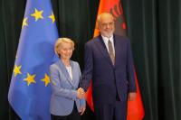 Von der Leyen’s tour of the Western Balkans begins in Tirana: “Albania is one of the frontrunners, but there is still work to be done”