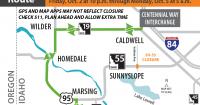 Indiana Avenue at State Highway 55 to close over weekend  