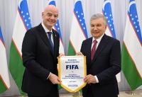 President of Uzbekistan receives FIFA President
