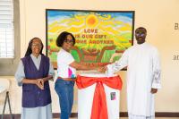 Republic Bank Staff lend a hand at Gouyave Soup Kitchen