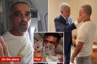 Hero Israeli passenger reveals he saved flydubai flight thanks to popular TV show — as he meets Netanyahu still covered in blood