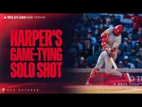 Harper Goes BACK-TO-BACK with Schwarber to Tie Game 2 vs the Atlanta Braves | Full At-Bat