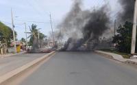 Police urge caution as burning debris blocks ECD corridor at Vigilance