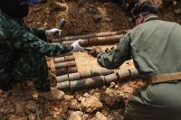 3rd EOD Company and TMAC cooperate to destroy explosive remnants of war