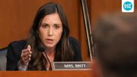 Sen. Katie Britt's reaction to Eric Schmitt's Atlanta Hawks gaffe at Jack Smith's hearing becomes a meme
