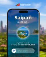 PAL Reconnects Manila and Saipan, Opens More Pacific Holiday Options Beginning October 25