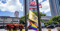 Honolulu celebrates Pride Month in October with flag hoisting and parade