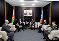 Azerbaijani Defense Minister holds meetings with his British and Slovak counterparts