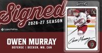 Owen Murray signs first pro deal with Atlanta Gladiators