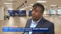Chicago school board president candidate suspends campaign