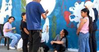 Denver artist Danielle SeeWalker paints murals with Palestinians in West Bank