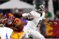 Oregon Ducks futures odds update: How does Dante Moore’s injury change Big Ten, national title odds on prediction markets