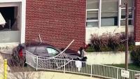 1 dead, 2 injured after car crashes into medical building in Jamaica Plain