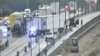 Crash blocks Turnpike lane between Okeechobee and Southern boulevards in Palm Beach County
