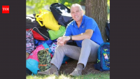 In 2013, Rob Scheer began packing backpacks at his dining table after recalling carrying his belongings in trash bags as a foster child; his charity has distributed 300,000+ backpacks