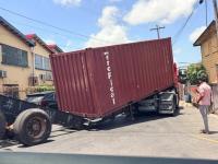 Drivers of fallen shipping container trailers being charged- Traffic Chief