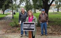 Local Democrats hold “Hinson’s Gain, Iowa’s Pain” press conference