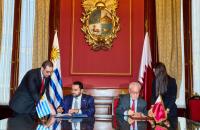 Minister of State at the Ministry of Foreign Affairs, Foreign Minister of Uruguay sign letter of intent on international mediation