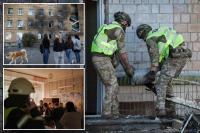 Russian drone strikes Kyiv school as Moscow’s relentless aerial attacks against Ukraine continues