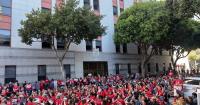 Nurses rally in San Francisco against Palantir’s work with ICE