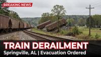 Springville Alabama Train Derailment: Evacuation Ordered