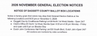 2026 NOVEMBER GENERAL ELECTION NOTICES