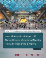 Air Algerie Doha nonstop flights resume: HIA