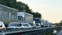 Heavy truck traffic at border crossings with Türkiye