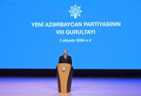 8th Congress of New Azerbaijan Party held VIDEO