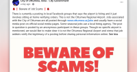 City of Ottumwa warns public of fake job ads on social media