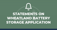 Kenosha County statements on Wheatland Battery Energy Storage System application