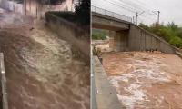 Wild storms trigger 'extraordinary danger' red alert warning to stay indoors in Spanish tourism hotspot as flash floods turn roads into raging rivers
