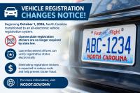 North Carolina Vehicle Registration Changes Effective October 1, 2026