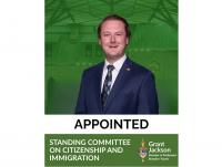 Jackson joins Immigration Committee, aiming to make Canada's system the 'Gold Standard' once again