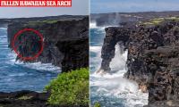 Hawaii's famed Hōlei Sea Arch landmark collapses into ocean after 500 years