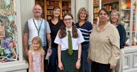 Young writers win £800 in books for their school libraries at bookshop lock-in