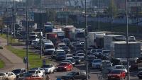 Russian aerial strikes snarl traffic on three Kyiv bridges in a new disruption tactic