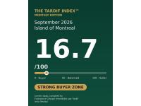 The Tardif Index™- Montreal Real Estate Market, September 2026: 16.7 out of 100, Strong Buyer Zone