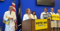 Anti-abortion doctors ask Virginians not to think of Trump when voting