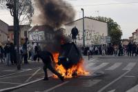 Students and police clash as France struggles to quell protests