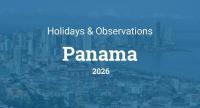 National Holidays In Panama from November 2026