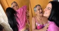 Pure emotion! The touching moment when a blind grandmother recognizes her granddaughter upon returning to Cuba