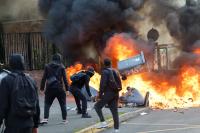 Students Riot in France, Set Fires