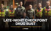Bangkok traffic police find 201 yaba pills on motorbike rider at checkpoint